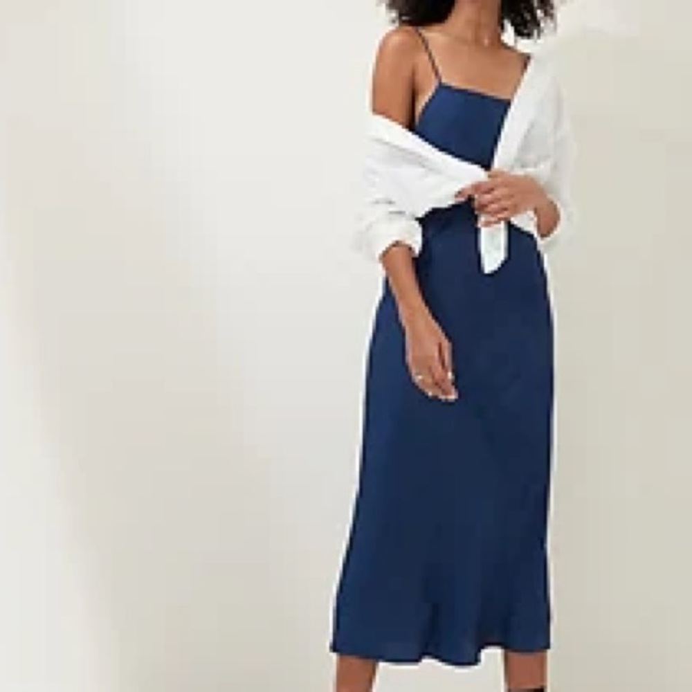 NWT! Banana Republic Square Neck Slip Dress